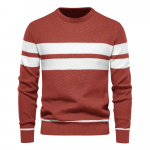 Kasuta kaelkirjakut kevad-s&uuml;gis vabaaja kampsun meeste pullover kampsun &otilde;huke meeste kampsun mood trend Lihtne meeste kampsun pikkade varrukatega soe M punane