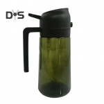 470 ml 2-in-1 &otilde;lidosaator, toiduklassi BPA vaba lekkekindel suure mahutavusega &otilde;lipihusti hoiupudel koos k&auml;epidemega kollane