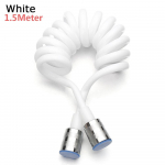 Stiil Paindlik m&auml;hkimisvastane veetorustiku vannipihusti Connect Pipe WC bidee vedru du&scaron;ivoolik 1.5 meters valge