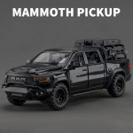 Uus 1:32 Dodge RAM 1000 TRX Mammoth Pikap Sulamist Automudel Heli ja Valgus Tagasit&otilde;mbamine Lastem&auml;nguasi Kollektsioneeritavad S&uuml;nnip&auml;evakingitus must