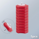 5 tk Vannitoa &uuml;hekordse kasutusega tualettharja puhastus, ilma surnud nurgata pesemiseta WC-hari punane