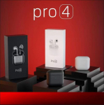 Pro4 kahe k&otilde;rvaga juhtmeta Bluetooth-peakomplekt pika ooteajaga Pro4-Small Four, Boxed must