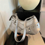 Punane Valgus Luksus Kaenlaalune Kott Personaliseeritud Naiste Mitmek&uuml;lgne PU K&auml;ekott Prantsuse Tekstuur Lahedad T&uuml;drukud Mootorrattur &Otilde;lakotid