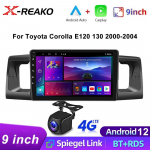 Android autoraadio Toyota Corolla E120 2000-2004 jaoks, multimeedia videopleier, navigatsioon GPS stereo, Carplay Auto 4G peaseade 2din 8 core 4GB+64GB