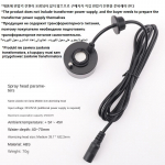 DC24V elektrooniline plastikust &uuml;hepealine &otilde;huniisutaja lambiga 20 mm pihustusplaadiga Rockery udupihusti &otilde;huniisutaja udumasin AU