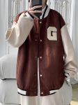 Meeste Y2K Street Hip-hop jakid Mantlid Meeste S&uuml;gis Street Trend K&otilde;ik m&auml;ngud Pesapallivorm Meeste Bomber jakid XL sinine