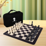 Chess Board Set, Roll up Game Travel Games with Storage Bag for Indoor Outdoor