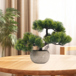 Artificial Bonsai Tree Plants Greenery Collection Faux Plant in Pot Fake tumeroheline v&auml;rv