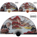 50x88cm suur maalipaberist ventilaator seinale riputatav dekoratiivne kokkupandav ventilaator kontorisse, esikusse, koju, elutuppa, dekoratiivne ventilaator Lucky Strike 50x88cm