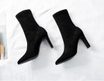 Moodne laps seemisnahast k&otilde;rge kontsaga Chelsea saapad naine elegantne &uuml;hev&auml;rviline l&uuml;hike keskmise s&auml;&auml;rega botas mujer terava ninaga venivad sokid botines talvine pl&uuml;&uuml;s 4.5
