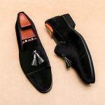 Moodne Luksusbr&auml;nd Suede Rohelised Mokassiinid Meestele Slip-on Tutt Pehme Nahk Pulmajalatsid Madalad Meeste Jalatsid Vabaaja Jalan&otilde;ud Nubuk Nahast Jalatsid 38 roheline