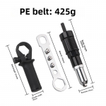 Juhtmeta elektriline needimutri p&uuml;stoli adapter ja neetimist&ouml;&ouml;riistade tarvikud upgraded model with handle, bag packing