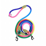 Peegeldavad nailonist jalutusrihmad Lemmikloomakoerte kett Veok&ouml;ie juhtmed vabade k&auml;tega jooksmiseks K&ouml;iekett koertele Plahvatuskindel kett