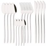 16 tk Western Black Gold s&ouml;&ouml;gin&otilde;ude komplekt roostevabast terasest lauan&otilde;ude s&ouml;&ouml;giriistade komplekt &otilde;htus&ouml;&ouml;gi nuga kahvel lusikas h&otilde;ben&otilde;u h&otilde;be