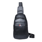 Ehtne Nahk Meeste Rinnakott &Uuml;lemine Kiht Veisenahast Crossbody Kott Stiilne &Uuml;hev&auml;rviline Meeste Kott must