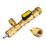 R410A klapis&uuml;damiku eemaldaja paigaldaja kahe suuruse SAE 1/4 ja 5/16 pordiga vahelduvvoolu klapi s&uuml;damikuga R22 HVAC &otilde;hukonditsioneeri liini remondit&ouml;&ouml;riistad h&otilde;be