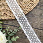 4 meetrit/partii 4,5 cm lai Kvaliteetne lukuserv puuvillase niidiga tikandpits DIY r&otilde;ivaste seelikuserva &uuml;hendamine pulmade dekoratsioonitarvikud valge