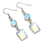 Milky Opal handmade 925 Sterling Silver Jewelry Earring 1.89 w9t00