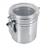 Roostevabast terasest k&ouml;&ouml;gis toidu s&auml;ilituskonteiner Pudel Suhkur Tee Kohviubade kanister (L) Medium 4.75L