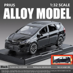1/32 skaalaga Toyota Priuse sulamist automudel retro-tagasit&otilde;mbamisfunktsiooniga, l&otilde;bus m&auml;nguasi lastele, &otilde;petlik eksponaat, ideaalne kingitus autos&otilde;idukile must