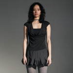 YYFS naistemood vabaaja suve kevade &uuml;hev&auml;rvilise tr&uuml;kiga l&uuml;hikeste varrukatega ruudu kraega pluusid ja s&auml;rgid S