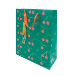 Sac cadeau cerises 26 x 32 cm