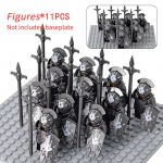 11 tk/partii Filmisari Orc Uruk-hai Army lotr M&auml;rulifiguurid Miniklotsid Nukk Koosta ehitusplokid MOC DIY M&auml;nguasjad lastele kingituseks