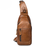 Vintage meeste nahast &uuml;he &otilde;larihmaga crossbody rinna kott pealmine kiht lehmanahk v&auml;listingimustes eesmine sadulkott v&auml;ike seljakott helepruun v&auml;rv