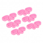 6 tk 3D Swan Fondant Vorm Cute Prevents Stick BPA Vaba k&auml;sitsi meisterdatud DIY Silikoonvorm &scaron;okolaadi jaoks