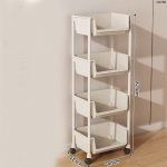 K&ouml;&ouml;k Multifunktsionaalne Hoiuriiul Liigutatav K&auml;ru Mitmekihiline Hoiuriiul Puu- ja K&ouml;&ouml;giviljakorv Suupisted Raamaturiiul four layers