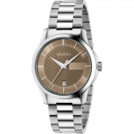 Gucci YA126445 G-Timeless Pruuni sihverplaadiga Unisex K&auml;ekell