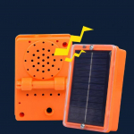 Nutikas ultraheli linnupeletusseade p&auml;ikeseenergial t&ouml;&ouml;tav automaatne linnupeletusseade oranž