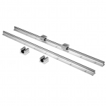 2tk SBR12?800 mm 12 mm lineaarse laagri siini liugv&otilde;ll, 4tk SBR12UU plokid