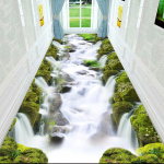 3D elutuba Ilus maastik P&otilde;randamatt Vaip Magamistuba T&auml;isvoodi voodi k&otilde;rval roomav matt diivanilaud sissep&auml;&auml;su uksematt 60*180cm