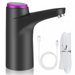 Nuppjaotur USB laadimise puutetundlik juhtjuht elektriline veepump galloni pudeli joogi l&uuml;liti automaatne veejaotur must