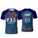 P.X.G Blue Lock Jaapani Anime Jersey Jalgpallivorm Nr. 9 Rin Shidou Cosplay T-s&auml;rgid Meeste ja Naiste Vabaaja Sporditopid M