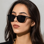 Uued moodsad naiste p&auml;ikeseprillid Br&auml;nd Disainer Retro ristk&uuml;likukujulised p&auml;ikeseprillid Naiste Ins Populaarsed v&auml;rvilised vintage ruudukujulised prillid must