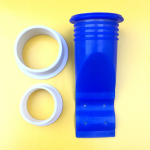 1 komplekt Vannitoa l&otilde;hnakindel tihendi lekkes&uuml;damik Silikoonist vee &auml;ravoolu s&uuml;damik