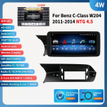 Ossuret 10.25 Carplay Android 13 Autoraadio Bluetooth Mercedes Benz W204/S204 C-klassile NTG 4.0 4.5 2008-2014 auto intelligentsed s&uuml;steemid multimeedia 4W 4G 32G AI