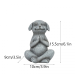 Cute Garden Garden Simulation Animal Living Room Desktop American Meditation Yoga Frog Resin Ornament