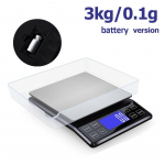 3kg/5kg/10kg 0.1g Digitaalne K&ouml;&ouml;gikaal Elektrooniline Kaal 50g Raskuste ja Kaussiga Majapidamise Veekindel Kaal Toidu K&uuml;psetamiseks