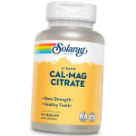 Kaltsium Magneesium, K&otilde;rge potentsusega Cal-Mag sidrunhape, Solaray (36411068) 90vcaps