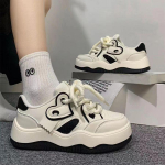 Interneti kuulsus plahvatus valged kingad naiste platvorm ins tide 2024 uus kevad ja s&uuml;gis mitmek&uuml;lgsed ni&scaron;i vabaaja spordijalatsid 39 must