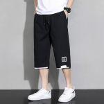 Suur Suurus Suured Meeste L&uuml;hikesed P&uuml;ksid Suvine Trendikas Lahtine Meeste Spordi- ja Vabaaja P&uuml;ksid Jorts Baggy Cargo Meeste 8XL must