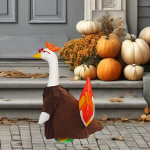 Holiday Porch Goose Outfit,Thanksgiving Clothes for 23 Goose,Outdoor Decoration,Dress up