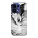 Coque de t&eacute;l&eacute;phone - Maniacase - Oppo Reno 13 5G - Silicone - Souple - Motif Loup et Louve
