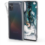 Kwmobile coque compatible avec samsung galaxy a51 - housse protectrice pour t&eacute;l&eacute;phone en silicone transparent