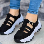 2024 Uued paksu tallaga naiste spordijalatsid Mood vabaaja mugavad libisevad lamedad jalan&otilde;ud Naiste t&otilde;stvad vulkaniseeritud jalan&otilde;ud 36