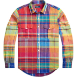 Polo Ralph Lauren SS25 Ruuduline &Uuml;he n&ouml;&ouml;biga Pikkade varrukatega S&auml;rk Meeste S&auml;rgid Mitmev&auml;rviline MNPOWOV16824002-999 M blue