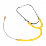 Listening Stethoscope Metal Binaural Earing Aid phones Stethoscope Hearing Aid Accessory Yellow